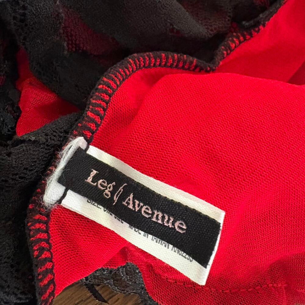 Leg Avenue Y2K Style Alt Pinup Babydoll Lingerie Top - Picture 4 of 5